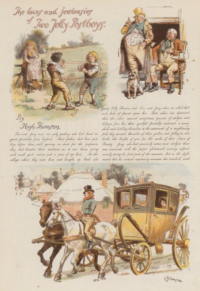 The Loves and Jealousies of Two Jolly Postboys by Hugh Thomson